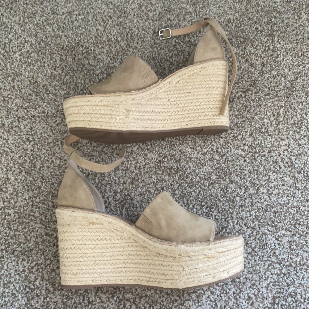 Steve Madden suede wedge sandals